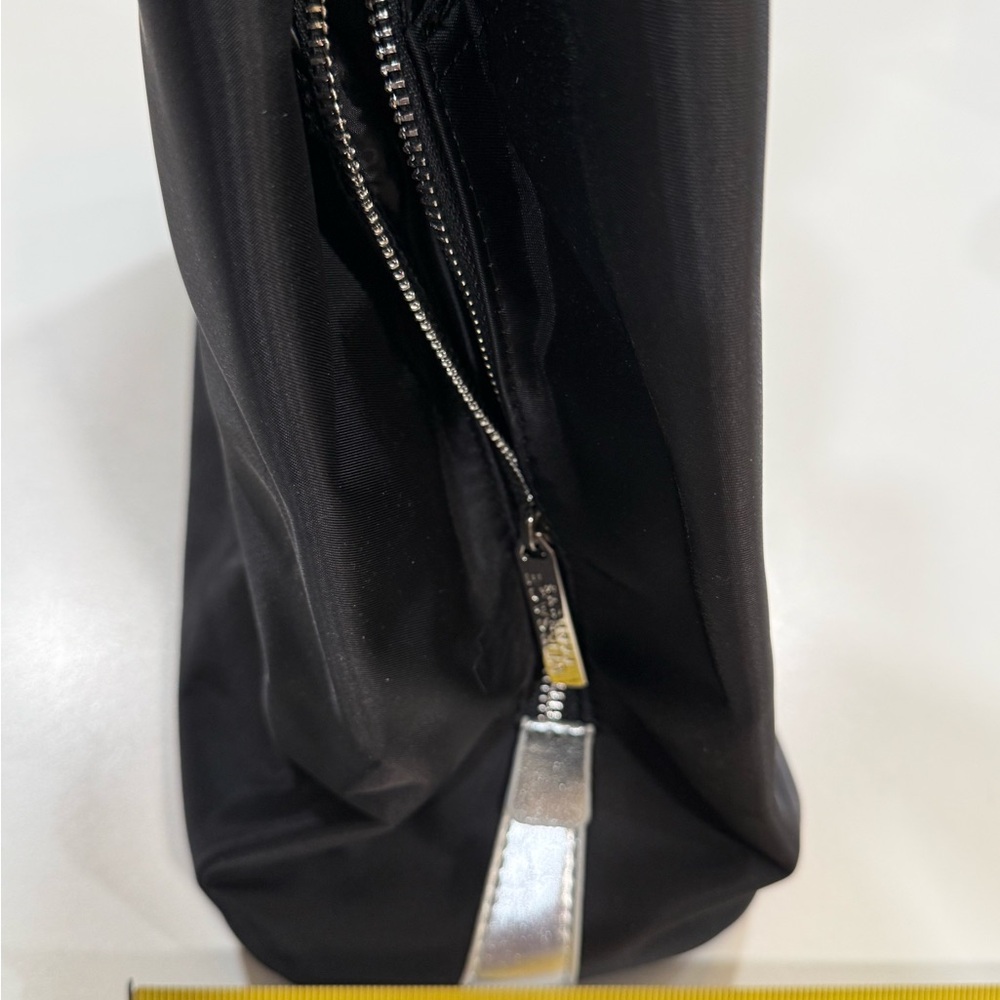 Versace Black Nylon Tote Bag | Silver Hardware Logo NWT - Picture 10 of 10